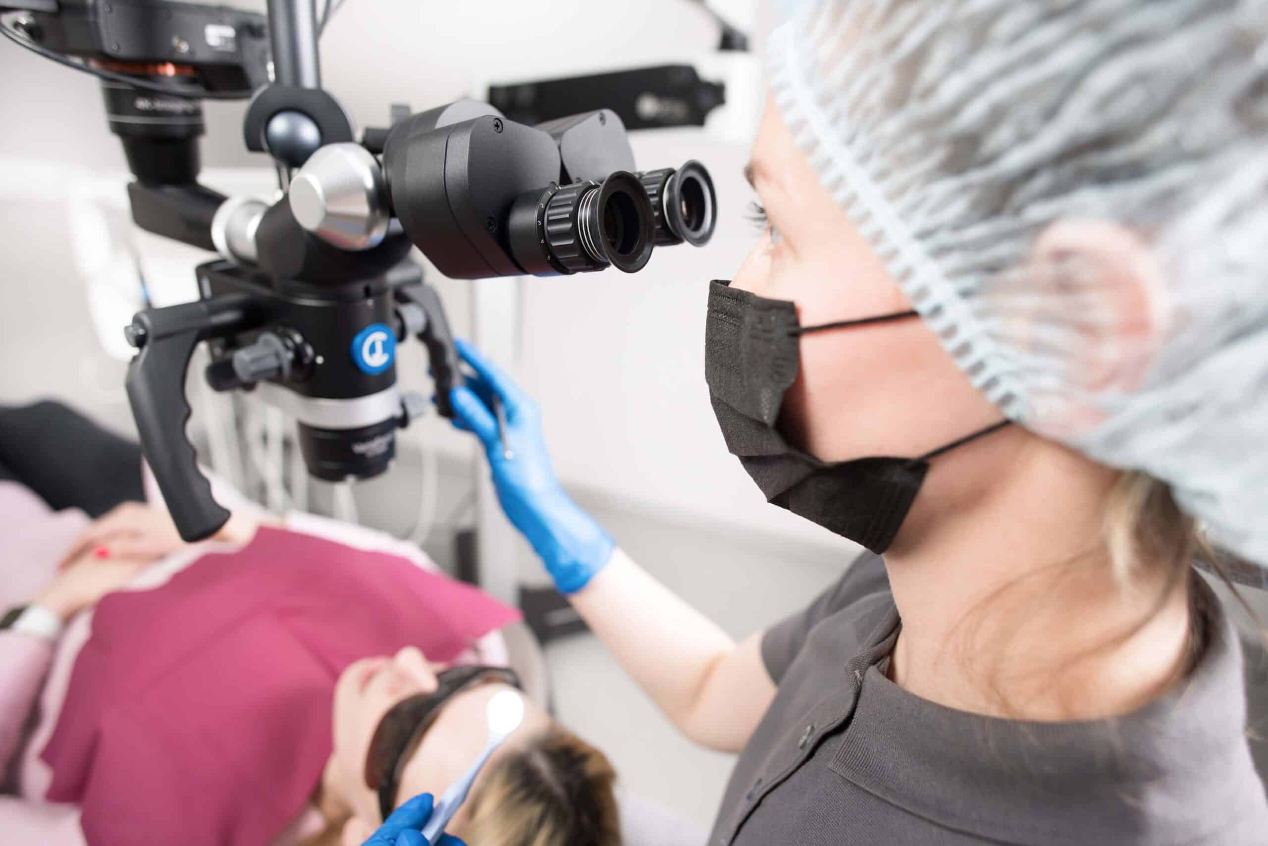 root canal treatment under microscope at Kalyan west